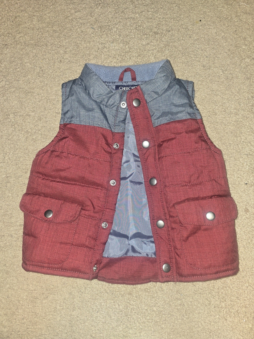 Cherokee Kids Red Puffer Vest